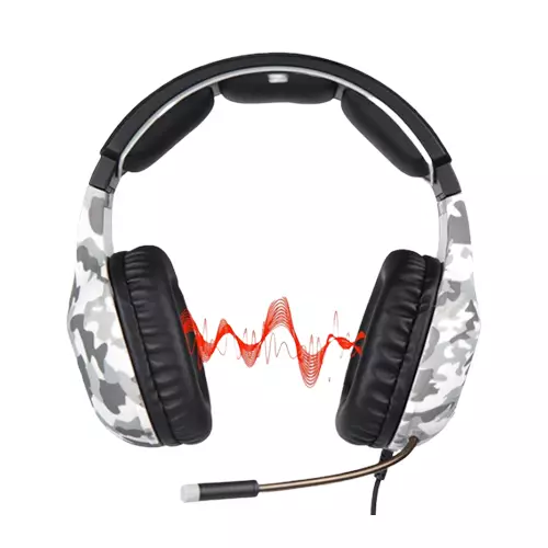 SADES SA-818 STEREO WIRED GAMING HEADSET (ARMY WHITE & ARMY YELLOW) - 1