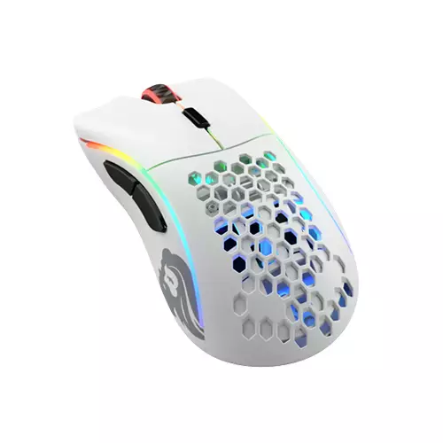 GLORIOUS MODEL D WIRELESS GAMING MOUSE (MATTE WHITE)-1