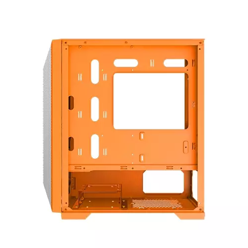 XIGMATEK GEMINI II ORANGE MESHED GRILL LED MATX CASE-gallery-3