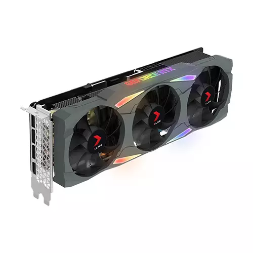 PNY GEFORCE RTX 3080 10GB XLR8 GAMING UPRISING EPIC-X RGB TRIPLE FAN GRAPHICS CARD - 3