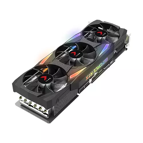 PNY GEFORCE RTX 3080 10GB XLR8 GAMING UPRISING EPIC-X RGB TRIPLE FAN GRAPHICS CARD - 4