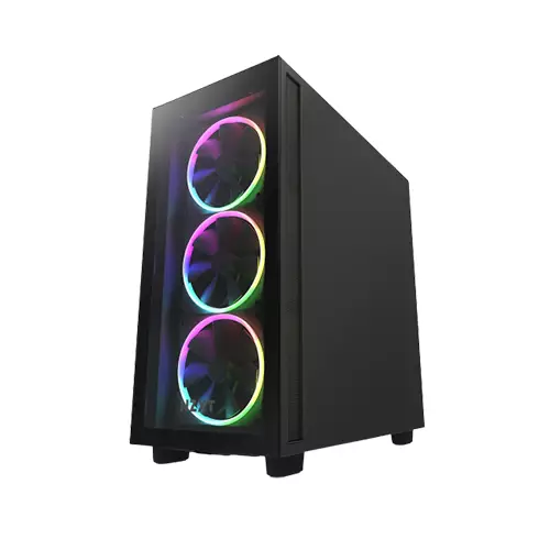 NZXT H7 ELITE MID-TOWER CASE MATTE BLACK - 1