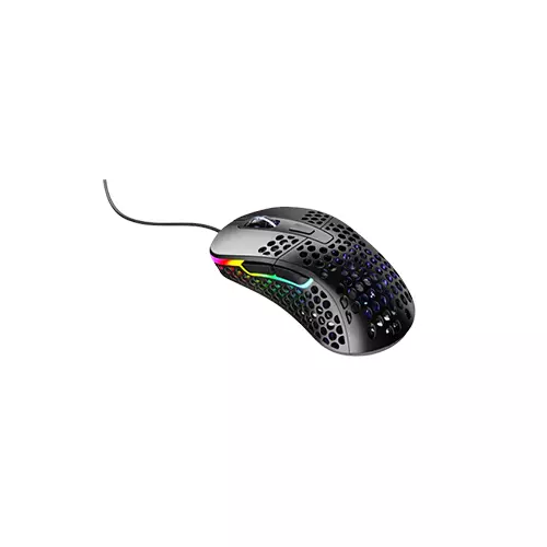 XTRFY M4 RGB ULTRA-LIGHT WIRED ERGONOMIC GAMING MOUSE (BLACK) - 1