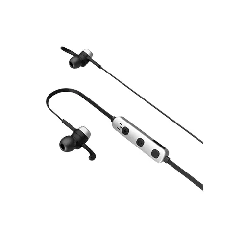 BASEUS NGB11-01 LICOLOR MAGNET WIRELESS EARPHONE (SILVER BLACK) - 1
