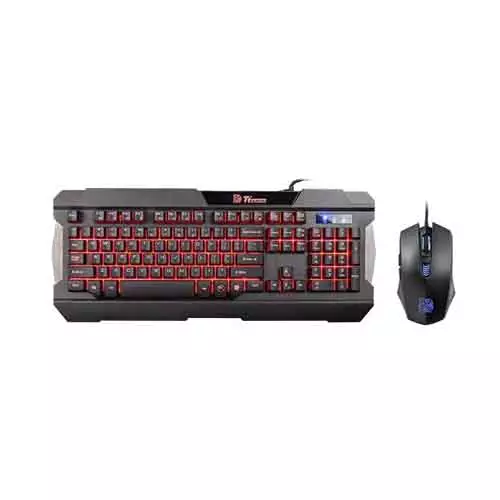 THERMALTAKE COMMANDER KEYBOARD AND MOUSE COMBO (MULTI LIGHT) BLACK