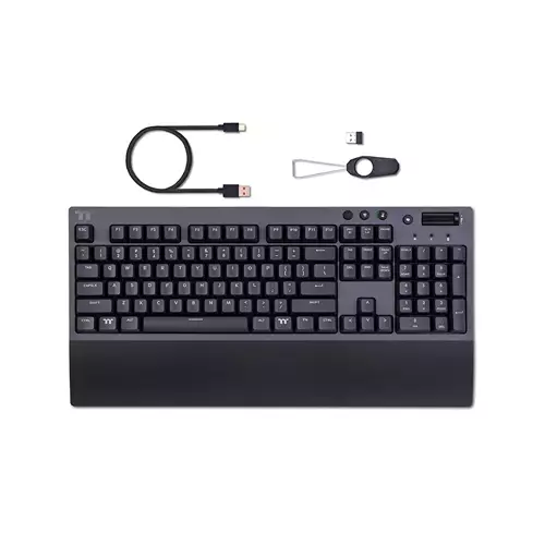THERMALTAKE W1 WIRELESS CHERRY MX BLUE GAMING KEYBOARD - 2
