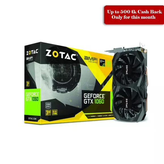 ZOTAC GeForce GTX 1060 AMP 3GB Graphics card