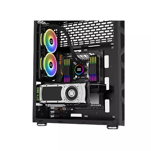 XIGMATEK OVERTAKE TEMPERED GLASS EATX GAMING CASE - 5
