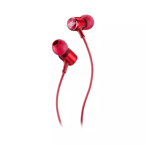 JBL LIVE 100 IN-EAR EARPHONE (RED) - 1