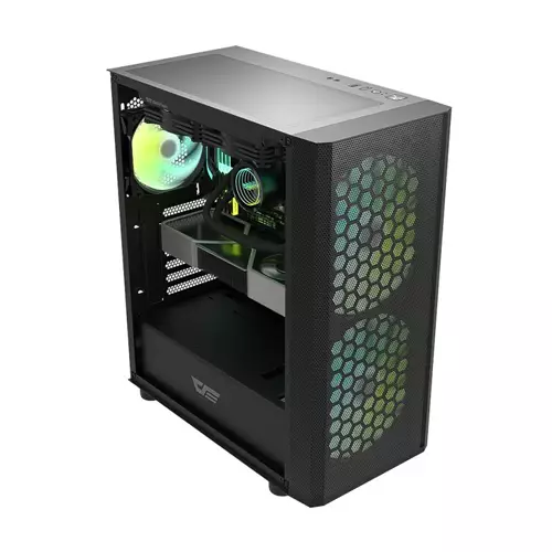 AIGO DARKFLASH DK360 TEMPERED GLASS ATX CASE (BLACK)-gallery-2