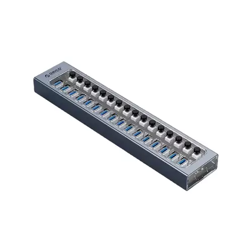 ORICO AT2U3-16AB 16 PORT 3.0 USB HUB WITH INDIVIDUAL SWITCHES & BLUE LED INDICATOR - 2