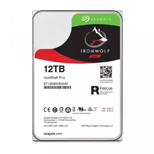 Seagate IronWolf Pro 12TB 3.5 Inch SATA 7200RPM NAS HDD - 1