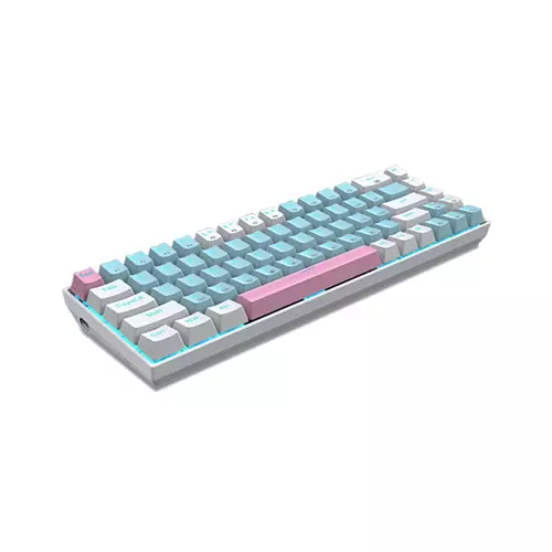 E-YOOSO Z686 MONOCHROME COMPACT WIRED MECHANICAL KEYBOARD (BLUE SWITCH) - 1