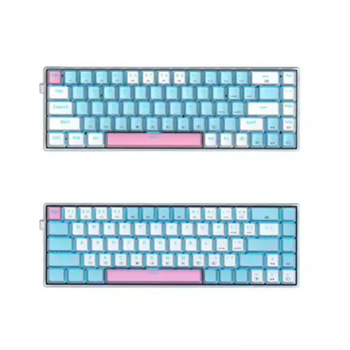E-YOOSO Z686 MONOCHROME COMPACT WIRED MECHANICAL KEYBOARD (BLUE SWITCH)-2