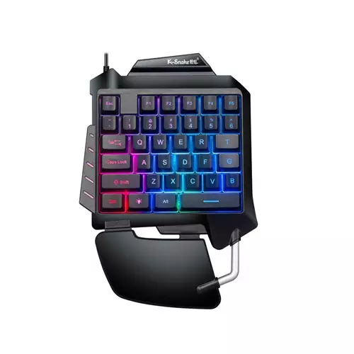 K-SNAKE WIRED GAMING RGB ONE-HAND KEYBOARD & MOUSE COMBO - 1