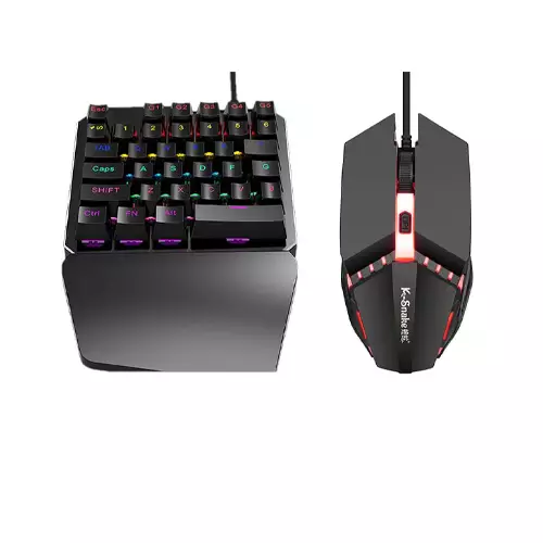 K-SNAKE WIRED GAMING RGB ONE-HAND KEYBOARD & MOUSE COMBO-gallery-2