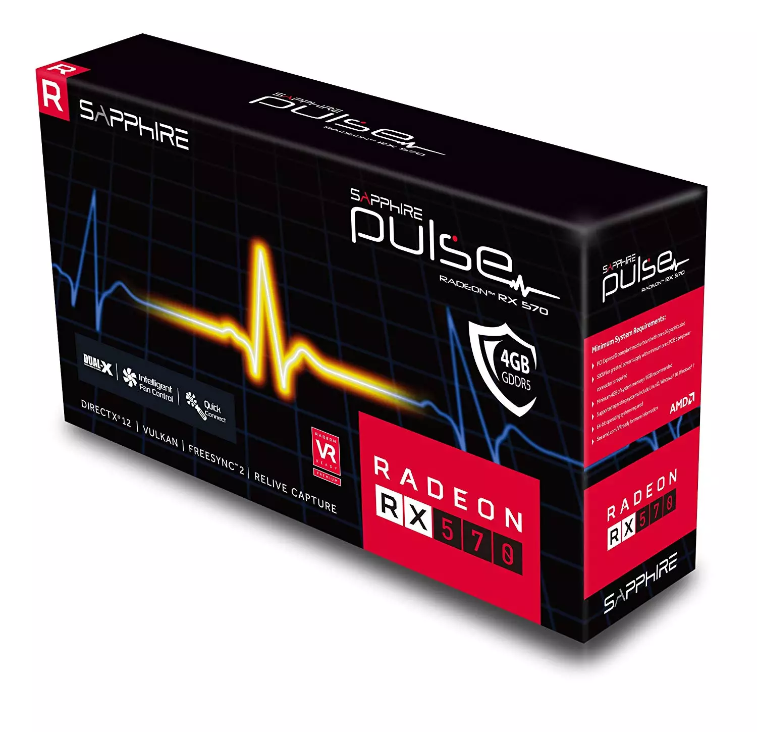 SAPPHIRE PULSE RADEON RX 570 4GB Graphics Card
