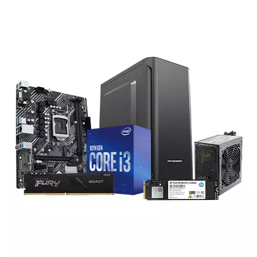 INTEL CORE I3 10TH GEN 8GB RAM ASUS PRIME H510M-E 250GB SSD CORPORATE PC