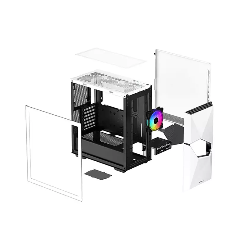 DEEPCOOL CYCLOPS ARGB WH E-ATX MID-TOWER GAMING CASING - 4