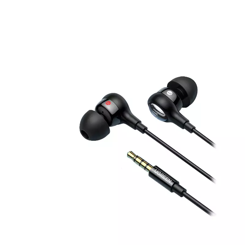 UGREEN EP103 BLACK WIRED 3.5MM/TYPE C/LIGHTNING CONNECTOR IN-EAR EARPHONE - 0