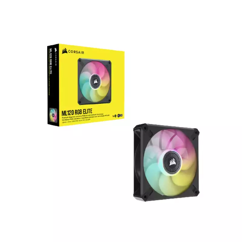 CORSAIR ICUE ML120 RGB ELITE PREMIUM SINGLE 120MM PWM MAGNETIC LEVITATION FAN-2