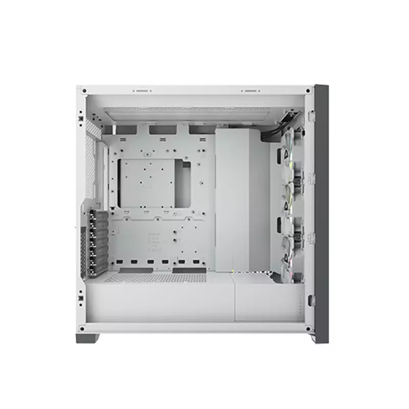 CORSAIR ICUE 5000X RGB MID-TOWER TEMPERED GLASS DESKTOP CASE - WHITE - 0