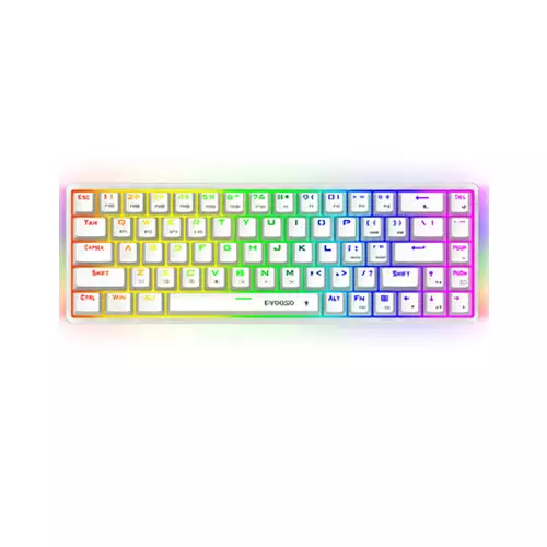 E-YOOSO Z686 MONOCHROME COMPACT WIRED MECHANICAL KEYBOARD (RED SWITCH)