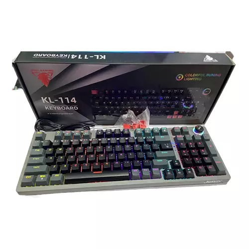 JEDEL GAMING KL-114 MECHANICAL KEYBOARD BLUE SWITCH-gallery-2