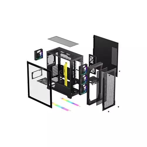 GAMDIAS ATHENA P1 MID TOWER GAMING CASE - 3