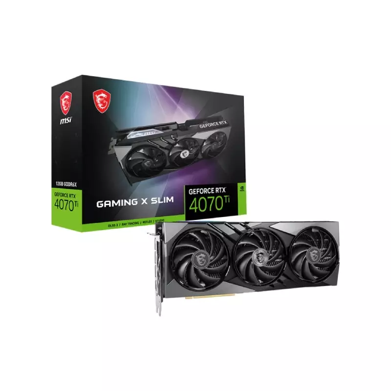 MSI GEFORCE RTX 4070 TI GAMING X SLIM 12GB GDDR6X GRAPHICS CARD