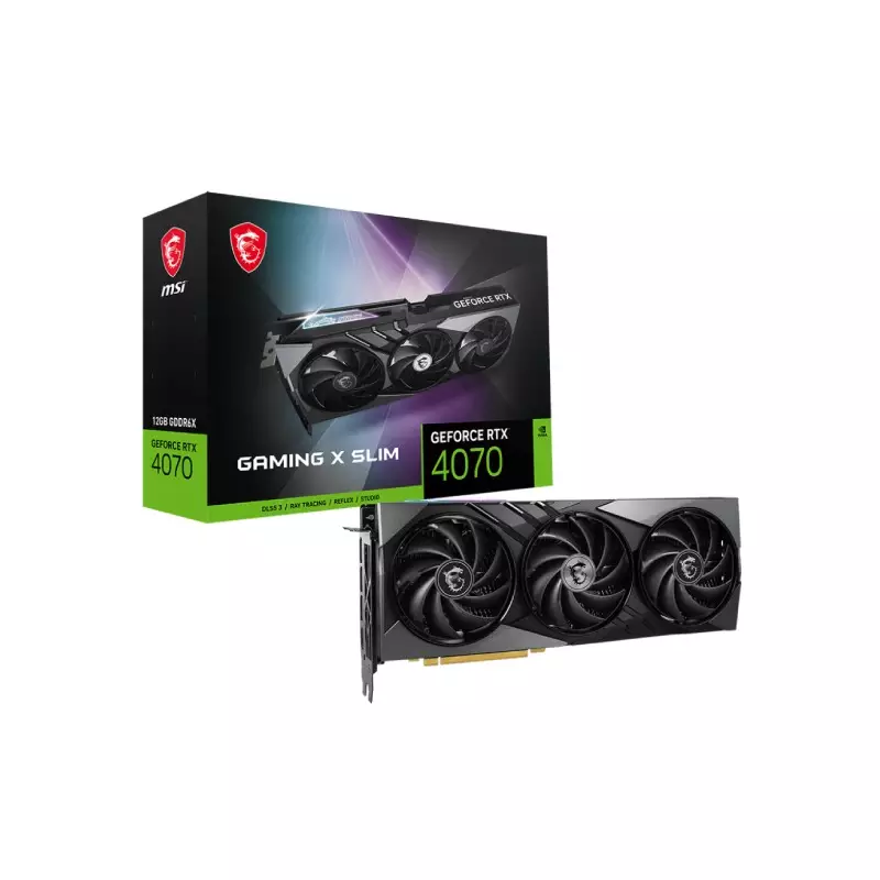 MSI GEFORCE RTX 4070 GAMING X SLIM 12GB GDDR6X GRAPHICS CARD