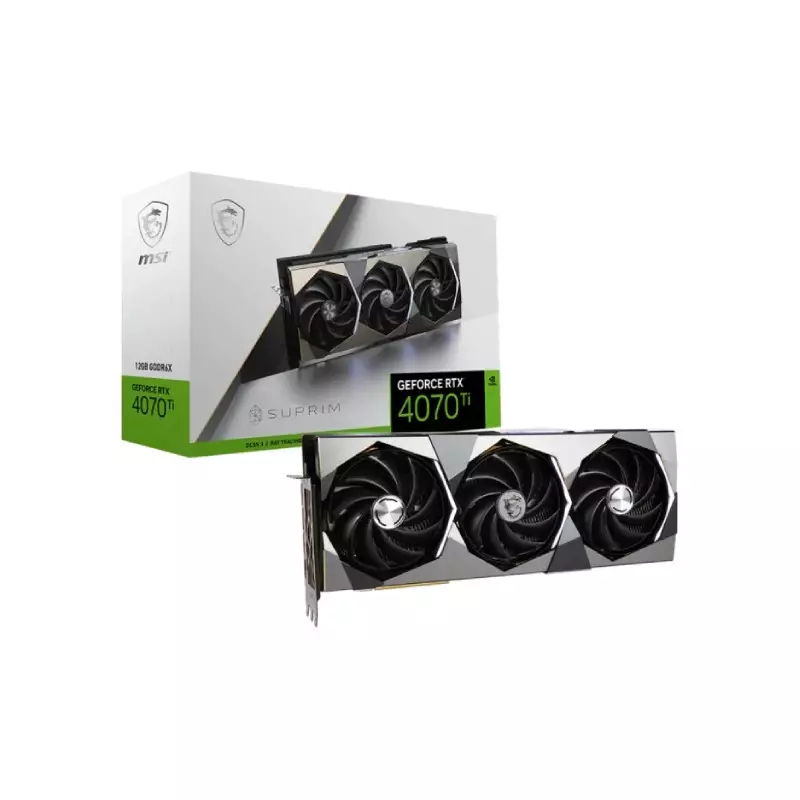 MSI GEFORCE RTX 4070 TI SUPRIM 12GB GDDR6X GRAPHICS CARD
