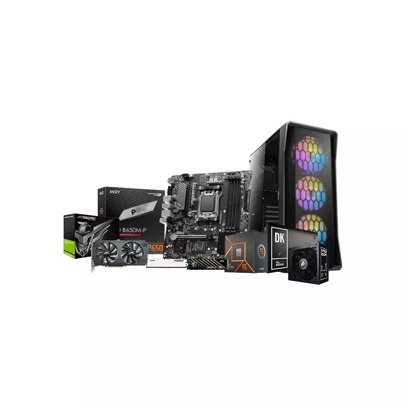 AMD Ryzen 5 7500F MSI B650M-P PRO Motherboard 16GB RAM 500GB SSD Gaming PC