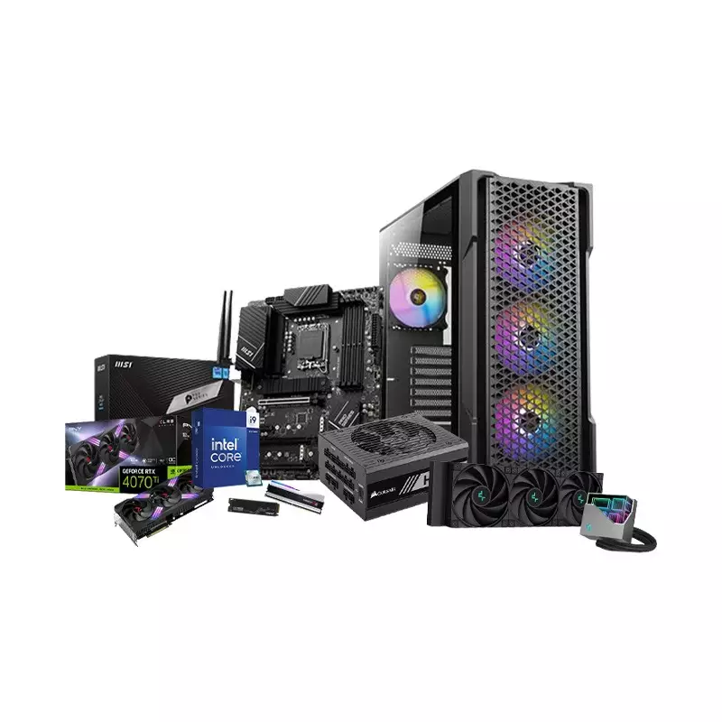 Intel Core i9-14900KF MSI Pro Z790-P Wifi Motherboard 32GB RAM 1024GB SSD Gaming PC with Geforce RTX 4070 TI Graphics