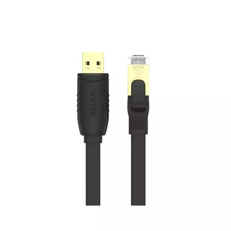 UNITEK RJ45 USB 2.0 to Console Rollover Flat Cable