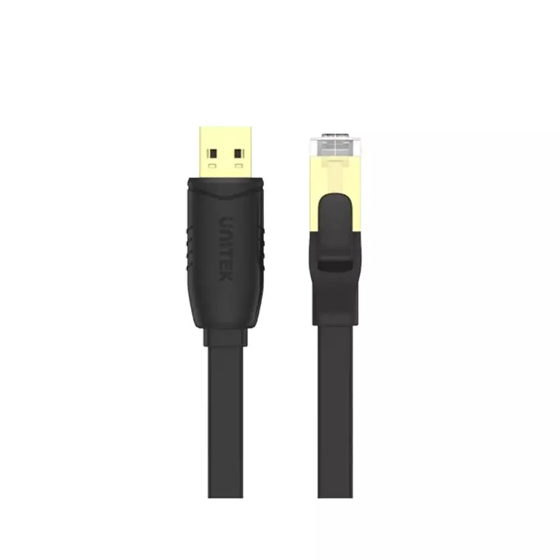 UNITEK RJ45 USB 2.0 to Console Rollover Flat Cable