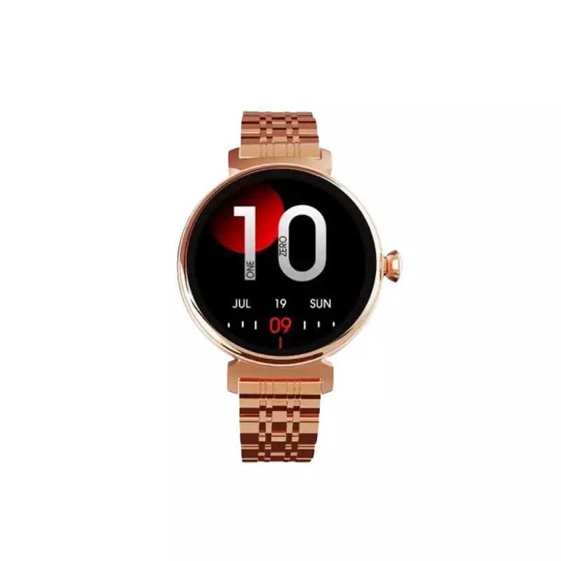HiFuture Aura AMOLED Lady Bluetooth Calling Smart Watch (Glisten Gold)
