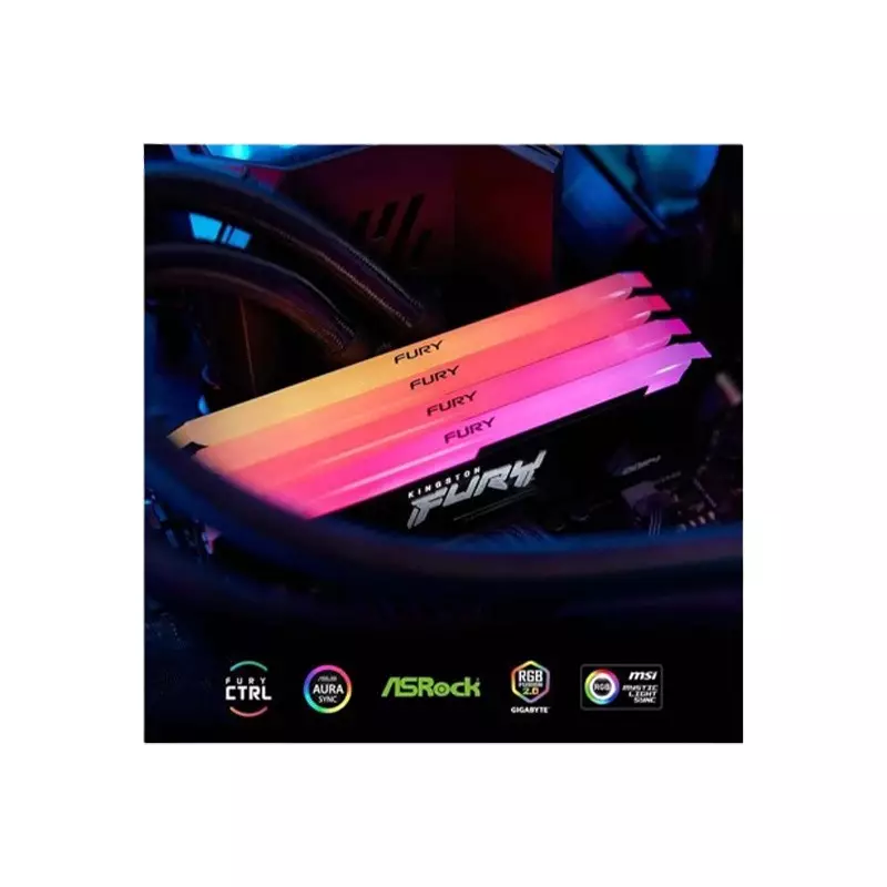 Kingston Fury Beast 16GB DDR4 3200Mhz RGB Desktop RAM - 4