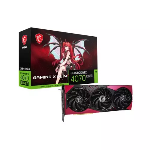 MSI GeForce RTX 4070 SUPER 12G GAMING X SLIM MLG GDRR6X Graphics Card
