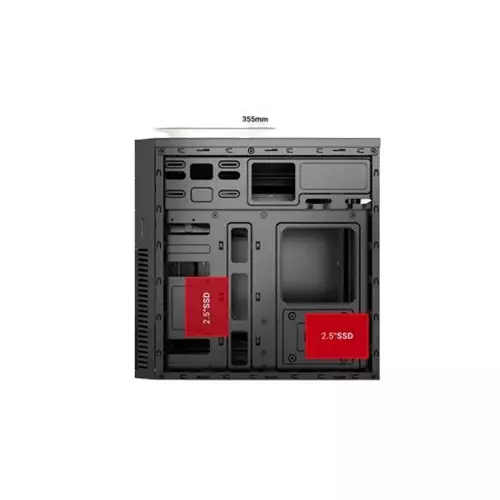 Value Top VT-R839 Mini Tower Micro ATX Case with 200W PSU (Black) - 2