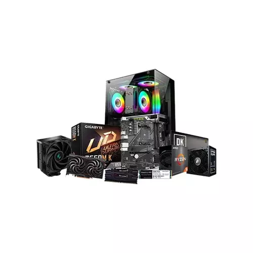 AMD RYZEN 5 5600 GIGABYTE B550M K Motherboard 16GB RAM 512GB SSD Gaming PC with Graphics Card