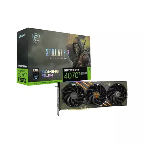 MSI GeForce RTX 4070 Ti SUPER 16G GAMING SLIM STALKER 2 EDITION 16GB GDDR6X Graphics Card