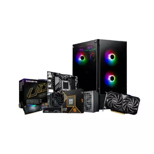 AMD Ryzen 5 9600X GIGABYTE B650M K Motherboard 16GB Ram 512GB Desktop PC with RTX 4060 Graphics