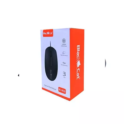 Black Cat BC-M10 Optical USB Wired Mouse-gallery-2