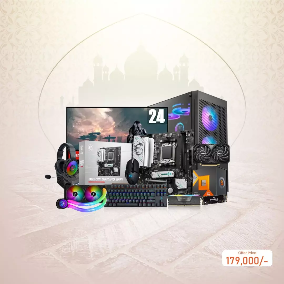 AMD Ryzen 5 7600X3D MSI B650M GAMING Plus WIFI 32GB RAM 1TB SSD Gaming PC with RTX 4060 TI VENTUS 2X Graphics