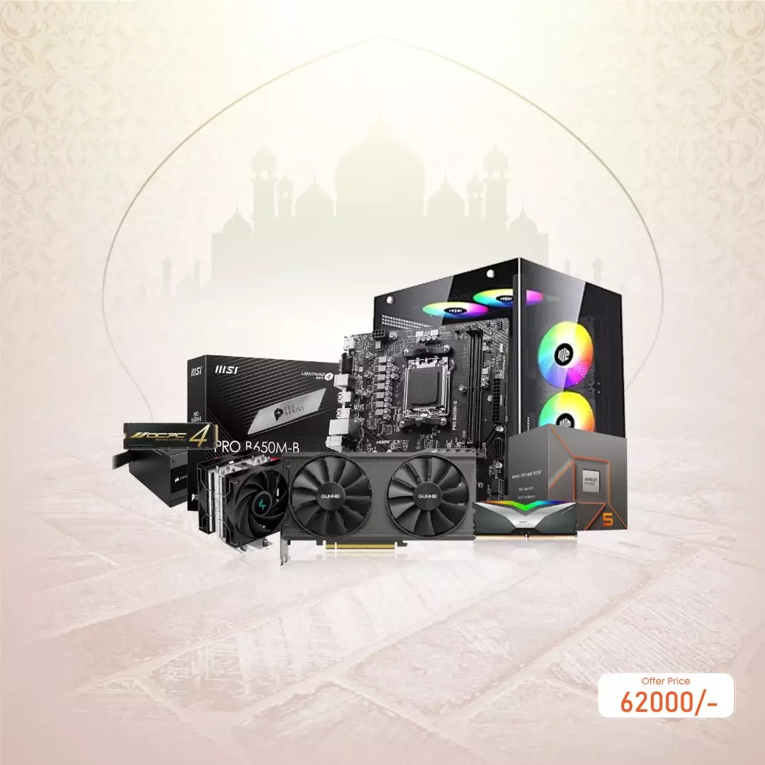 AMD Ryzen 5 8400F MSI PRO B650M-B Gaming DDR5 16GB RAM 512GB SSD Gaming PC with INTEL ARC A380 INDEX 6GB Graphics