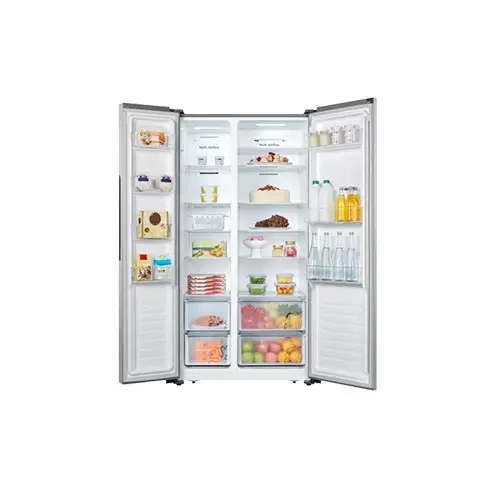 Hisense RC67WS4OWQ 564 L Side by Side Refrigerator - Silver - 1