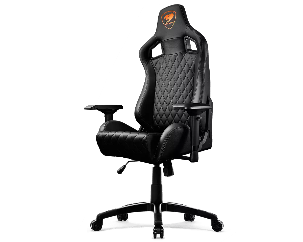 Cougar Armor s Black Premium Breathable PVC Leather Gaming Chair - 2