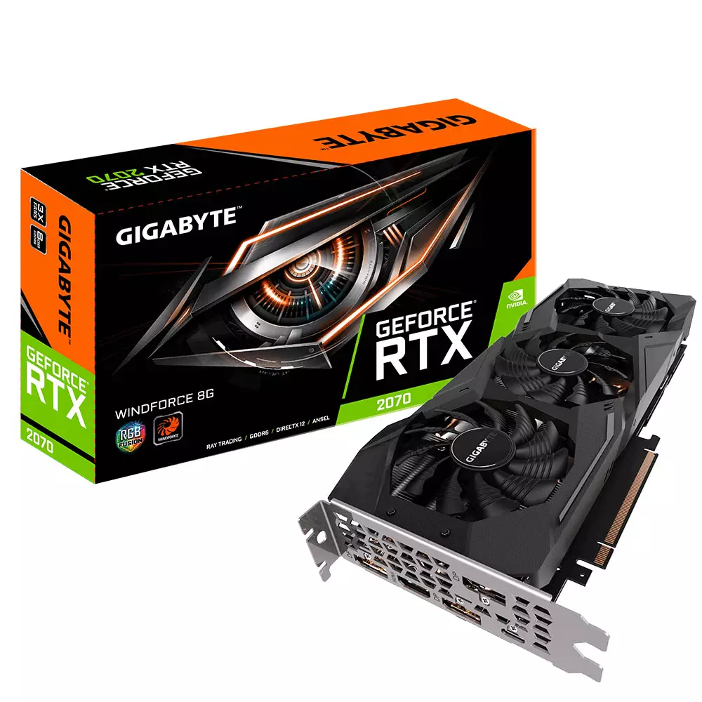 GIGABYTE GeForce RTX 2070 Windforce 8GB Graphics Card