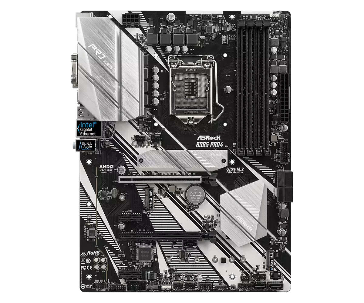 ASROCK B365 PRO4 Intel Motherboard - 0